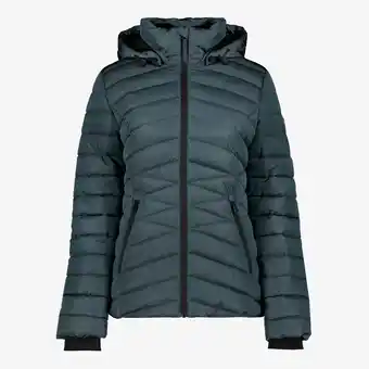 Scapino Kjelvik gewatteerde dames outdoor jas blauw aanbieding