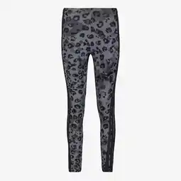 Scapino Adidas AOP dames sportlegging met panterprint zwart aanbieding