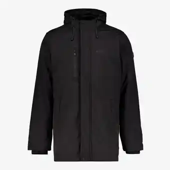 Scapino Kjelvik padded heren softshell jas zwart aanbieding