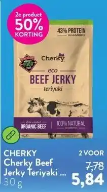 Holland & Barrett Cherky Beef Jerky Teriyaki – 30g aanbieding