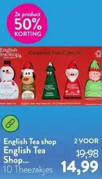 Holland & Barrett English Tea Shop Christmas Characters - 10 theezakjes aanbieding