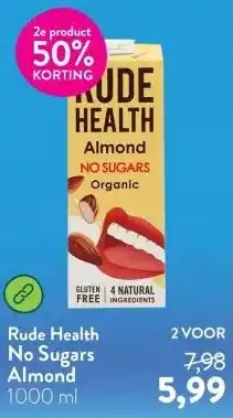 Holland & Barrett No Sugars Almond aanbieding