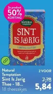 Holland & Barrett Sint Is Jarig Thee - 18 theezakjes aanbieding
