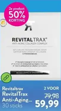 Holland & Barrett RevitalTrax Anti-Aging Collagen Complex Citroen - 30 sticks aanbieding