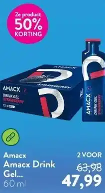 Holland & Barrett Amacx Drink Gel Strawberry - 12x60ml aanbieding