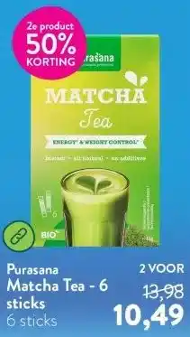 Holland & Barrett Matcha Tea - 6 sticks aanbieding