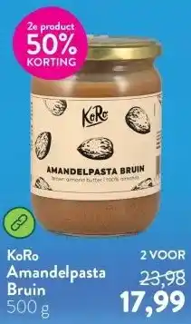 Holland & Barrett Amandelpasta Bruin aanbieding