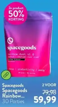 Holland & Barrett Spacegoods Rainbow Dust Koffiesmaak aanbieding