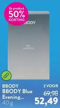 Holland & Barrett BBODY Blue Evening Matcha + Baobab aanbieding