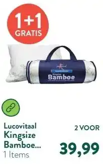 Holland & Barrett Kingsize Bamboe Kussen aanbieding