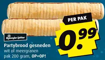 Boni Partybrood gesneden aanbieding
