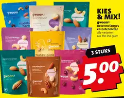 Boni Gwoon notenmelanges en notenmixen aanbieding