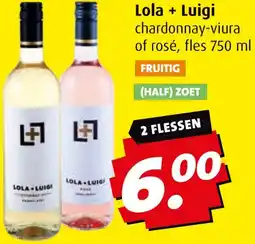 Boni Lola + Luigi chardonnay-viura of rosé aanbieding