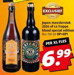 Boni Jopen meesterstuk 2026 of La Trappe blond special edition aanbieding