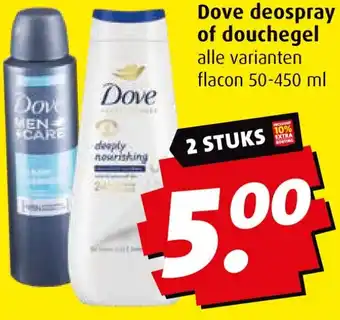Boni Dove deospray of douchegel aanbieding