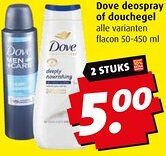 Boni Dove deospray of douchegel aanbieding