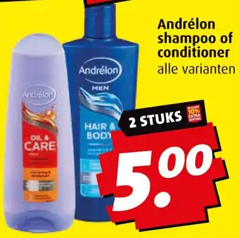 Boni Andrélon shampoo of conditioner aanbieding