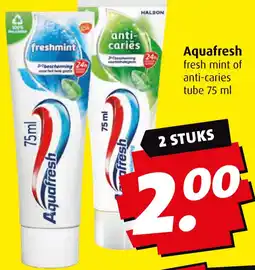 Boni Aquafresh fresh mint of anti-caries aanbieding