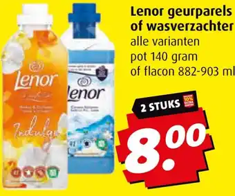 Boni Lenor geurparels of wasverzachter aanbieding