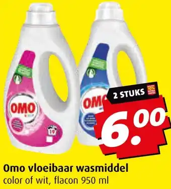 Boni Omo vloeibaar wasmiddel aanbieding