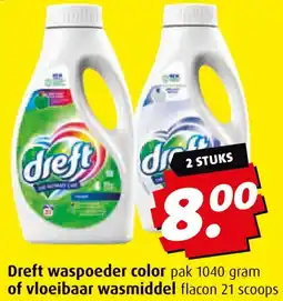 Boni Dreft waspoeder color of vloeibaar wasmiddel aanbieding