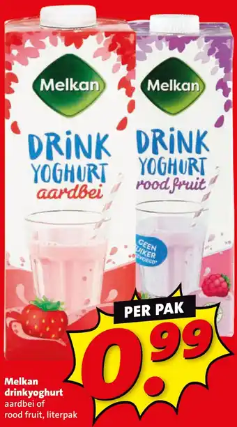 Boni Melkan drinkyoghurt aanbieding