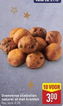 ALDI Ovenverse oliebollen naturel of met krenten aanbieding