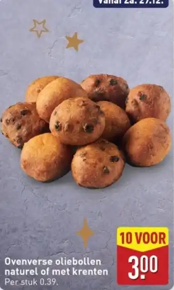 ALDI Ovenverse oliebollen naturel of met krenten aanbieding
