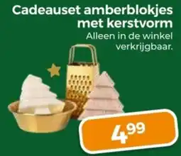 Trekpleister Cadeauset amberblokjes met kerstvorm aanbieding