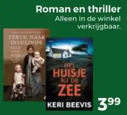 Trekpleister Roman en thriller aanbieding