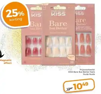 Trekpleister KISS Bare But Better Nails Nude Nude aanbieding