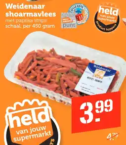 Coop Weidenaar shoarmavlees aanbieding