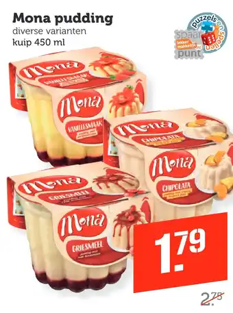 Coop Mona pudding aanbieding
