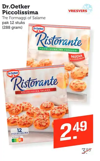 Coop Dr.Oetker Piccolissima aanbieding