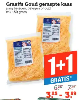 Coop Graaffs Goud geraspte kaas aanbieding