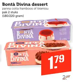 Coop Bontà Divina dessert aanbieding