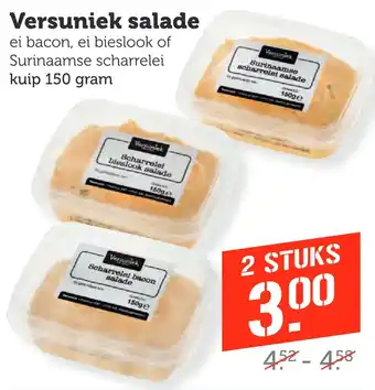 Coop Versuniek salade aanbieding