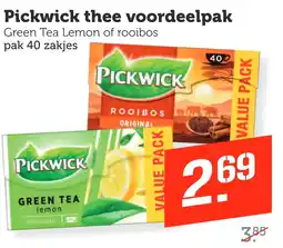 Coop Pickwick thee voordeelpak aanbieding