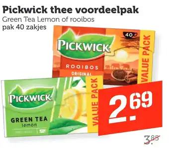 Coop Pickwick thee voordeelpak aanbieding