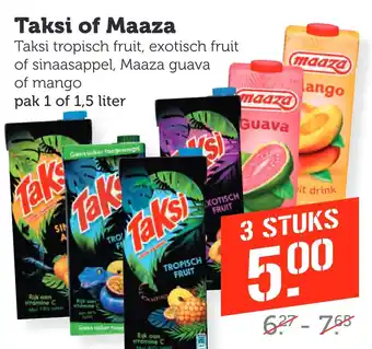 Coop Taksi of Maaza aanbieding