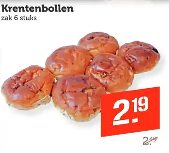 Coop Krentenbollen aanbieding
