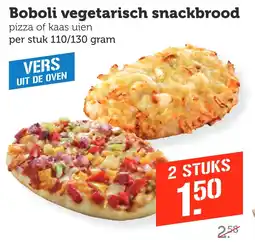 Coop Boboli vegetarisch snackbrood aanbieding