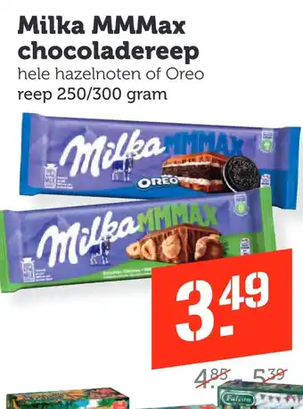 Coop Milka MMMax chocoladereep aanbieding