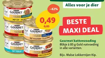 Maxi Zoo Gourmet kattenvoeding aanbieding