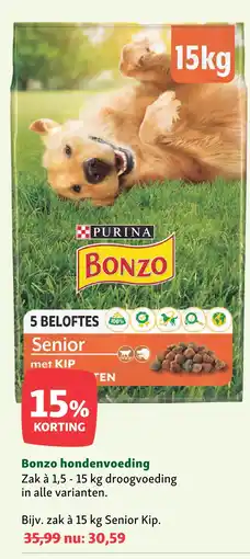 Maxi Zoo Bonzo hondenvoeding aanbieding