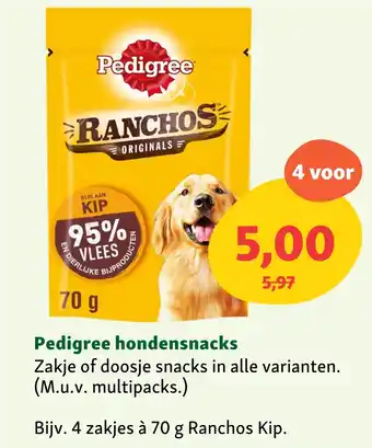 Maxi Zoo Pedigree hondensnacks aanbieding