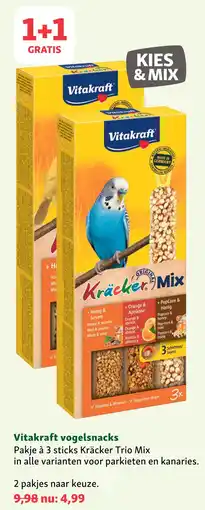 Maxi Zoo Vitakraft vogelsnacks aanbieding