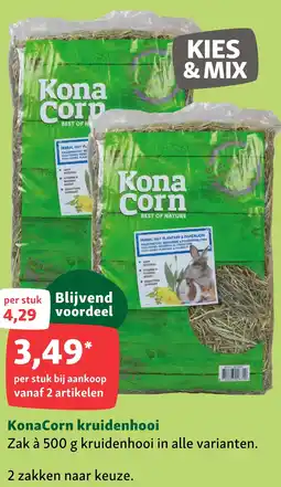 Maxi Zoo KonaCorn kruidenhooi aanbieding