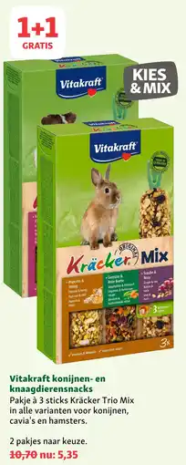 Maxi Zoo Vitakraft konijnen- en knaagdierensnacks aanbieding