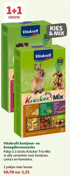 Maxi Zoo Vitakraft konijnen- en knaagdierensnacks aanbieding